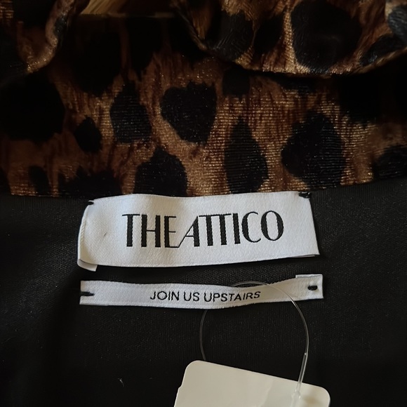 THE ATTICO
LEOPARD PRINT STRETCH VELVET MINI DRESS - Picture 6 of 10